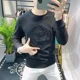 thumbnail image 2 of Camiseta de cuello redondo para hombre, camiseta New Rock para hombre, sudaderas de gran tamaño con diamantes de imitación gráficos, camiseta informal de elasticidad extragrande, 2 of 5
