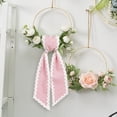 thumbnail image 6 of Decorative Wreath Sash Garland Ribbon, Cotton Satin Front Door Ornament for Indoor Outdoor Holiday Yard Bridal Shower Use, 6 of 6