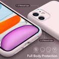 thumbnail image 4 of Liquid Silicone Case for iPhone 11, [Camera Protection] [Anti Fingerprint] [Wireless Charging] 4 Layer Phone Case Protective Cover, Built-in Microfiber Round Edge Case, 6.1", Pink, 4 of 15