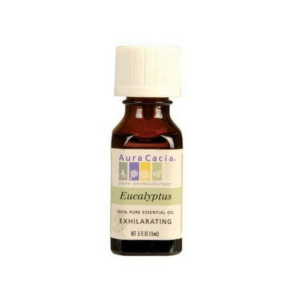 Aura Cacia 100% Pure Essential Oil Aromatherapy, Eucalyptus, 5 oz, 5-Pack