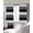 Grey, variant on Pink White Striped Blackout Curtains for Bedroom/Living Room, Thermal Insulated Kitchen Curtains, Farmhouse Stripes Grommet Darkening Window Treatment Drapes 52"x72"x2
