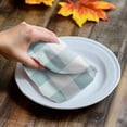 thumbnail image 4 of Aqua Plaid Kitchen Towel Dish Cloths Set of 3, Microfiber Soft Kitchen Hand Towels, Spring Summer Farmhouse Buffalo Checkered Absorbent Quick Drying Dishcloths 18 x 28 Inches, 4 of 8