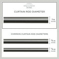 thumbnail image 4 of Exclusive Home Hyde Wrap Around Curtain Rod, Gunmetal, Adjustable 66"-120", 4 of 6