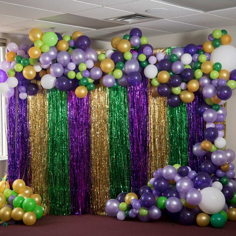 mardi gras fringe garland