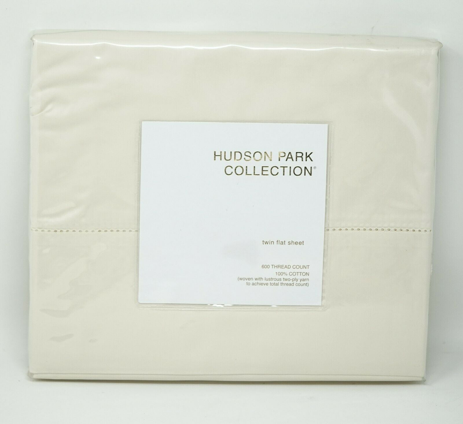 Details about   Hudson Park 600 Thread Count Sateen 100% Cotton KING Flat Sheet IVORY $185 BVP 