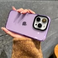 thumbnail image 2 of for iPhone 15 Pro Max Phone Case 6.7 inch, Aesthetic Trendy for Women Girls, Shockproof Transparent Soft TPU Purple, 2 of 11