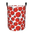 thumbnail image 1 of Balery Hand Drawn Tomatoes Cesta de ropa redonda con asas, impermeable, independiente, para ropa, juguetes, dormitorio y familia-Medium, 1 of 6