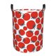 thumbnail image 1 of Balery Hand Drawn Tomatoes Cesta de ropa redonda con asas, impermeable, independiente, para ropa, juguetes, dormitorio y familia-Medium, 1 of 6