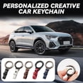 thumbnail image 3 of BQLQBQLQ Creative Metal Leather Key Chain Keychains Car Keyring Keychain Holder G [{, 3 of 8