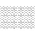 thumbnail image 3 of D Rings, Small Compact Reliable Strong Convenient Practical Metal Rings  For Wallets For Dog Collars For Necklaces Silver 2x15x10mm, 3 of 8