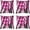Hot Pink Black, variant on Burgundy Brown Black Square Cushion Covers Set of 4 Set 18 x 18-Inch Stripes Reversible Throw Pillow Covers Decor Abstract Geometric Pillow Covers Home Decor Modern Striped Art Vintage