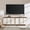 Antique White, variant on KeyWhat TV Stand for TVs Up to 80", Modern Entertainment Center with Storage, TV Console with Handle-Free Hidden Doors Design for Living Room, Light Knotty