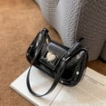 thumbnail image 6 of Yucurem PU Leather Chic Hobo Bag Adjustable Strap Women Y2K Messenger Bag (Black), 6 of 8