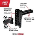 thumbnail image 4 of TowSmart Steel Adjustable Trailer Hitch, Dual Ball, X-Mount, Class V, 5.5-inch Drop, 5.5-inch Rise, fits 2-Inch Receiver, 14000lb, 4 of 12