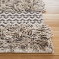 thumbnail image 3 of SAFAVIEH Natura Oralee Geometric Cotton Runner Rug, Grey/Ivory, 2'3" x 9', 3 of 8