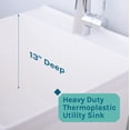 thumbnail image 6 of 19 Gallon Laundry Sink with High Arc Chrome Pull-Down Kitchen Faucet 6503CP, 6 of 9