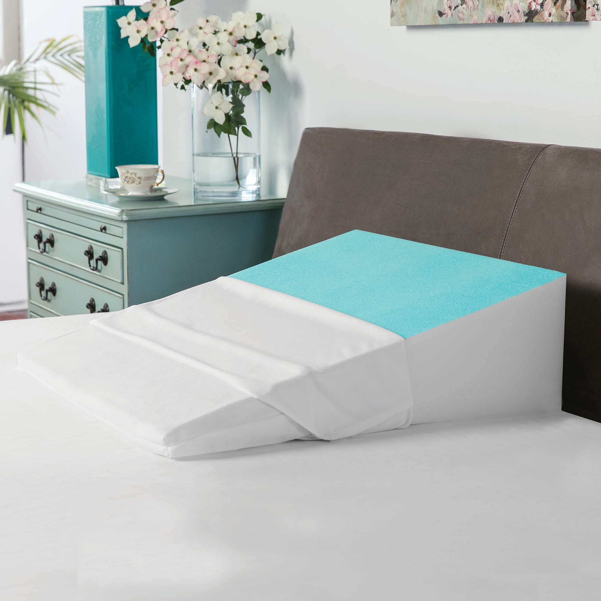 bed wedge pillowcase Foam Wedge Pillow Cover 