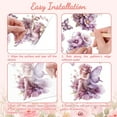 thumbnail image 3 of DIY Rub on Transfer Decals for Furniture Crafts Decor 6"x12" 3Pcs Fairy and Flower Waterproof UV DTF Transfer Decals Sticker for Dresser Lingerie Chests Drawer Glass Porcelain Wood Plastic DIY, 3 of 8