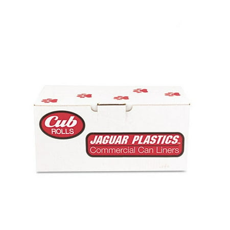 JAGUAR PLASTICS Cub Commercial Low-Density Roll Can Liners, 250/Carton