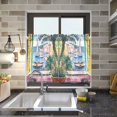 thumbnail image 4 of Yayeee Kitchen Curtains Tier Pair Light Filtering 27"x36" Rod Pocket Short Cafe Window Panel, Ocean Boat, 4 of 7