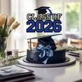 thumbnail image 3 of Decoración para tartas Calarjeta Blue Glitter de la clase 2026, felicidades al graduado, 3 of 7