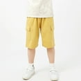 thumbnail image 4 of Kids Shorts for Kids Stretchy Relaxed Casual Summer Clothes Boy Kids Boy Clothes 7-8 Years, 4 of 9