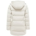 thumbnail image 2 of WenVen Women's Winter Coat Warm Puffer Jacket Windproof Fleece Jacket Beige 2XL, 2 of 8