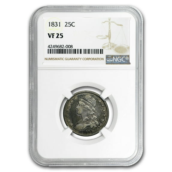 1831 Capped Bust Quarter VF-25 NGC