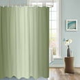 thumbnail image 3 of Fabric Shower Curtain Sage Green Ombre Solid Color Gradient Modern Art Shower Curtains with 12 Hooks Waterproof Machine Washable Bath Curtains for Bathroom, 72 x 96in, 3 of 6