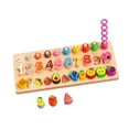 thumbnail image 3 of Xuanheng Number Board Educational Learning Toy Hand Eye Coordination Math Shape Blocks 3 A, 3 of 8