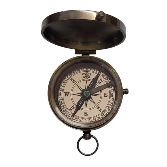 Nautical Compass Brass WWII Military Pocket Compass - Vintage Handcrafted Gift for Collectors and Adventurers