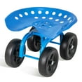 thumbnail image 1 of Costway Rolling Garden Cart Heavy Duty Workseat with 360° Swivel Seat & Adjustable Height Blue, 1 of 10