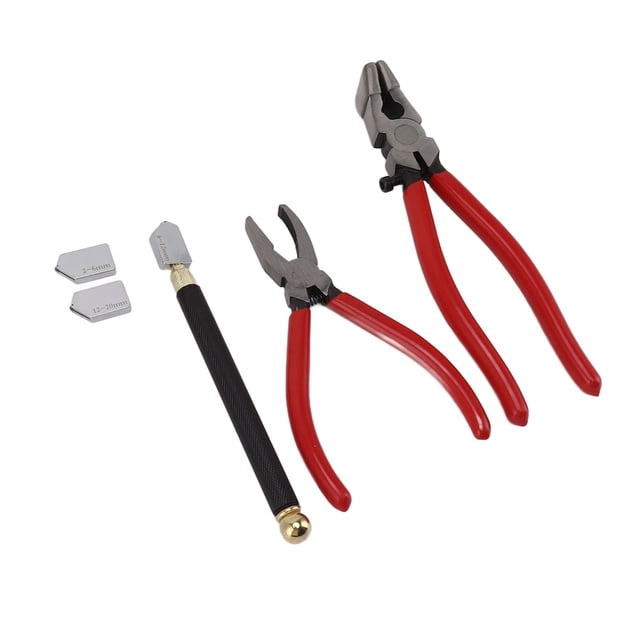 Kit de herramientas para cortar vidrio alicates rompedores antideslizantes de goma y acero para azulejos ANGGREK Otros
