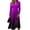 Dark Purple, variant on Summer Dresses for Women Elastic Waist Wrap Crossover V Neck a Line Dress Maxi Dress for Wedding Guest, Graduation, Party