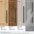 thumbnail image 4 of Amerock Merced 12-5/8 inch (320mm) Center-to-Center Matte Black Cabinet Pull, 4 of 7