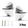 thumbnail image 5 of Goodhd 2 x Zinc Alloy Adjustable Shelf Clamp Glass Shelf Support Plate Holder Bracket, 5 of 5