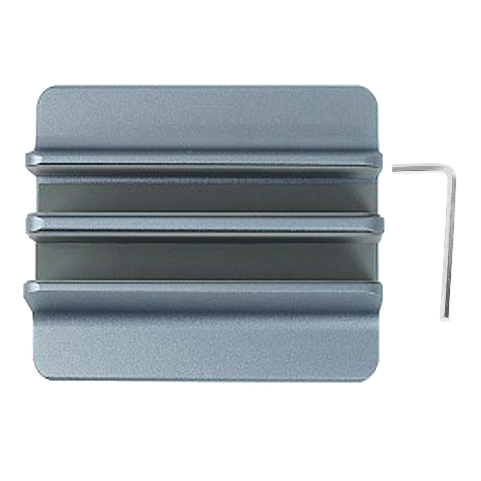 Vertical Laptop Stand 2 Slots Aluminum Alloy saving Desktop Accessories, Widespread Use Adjust Freely - Grey