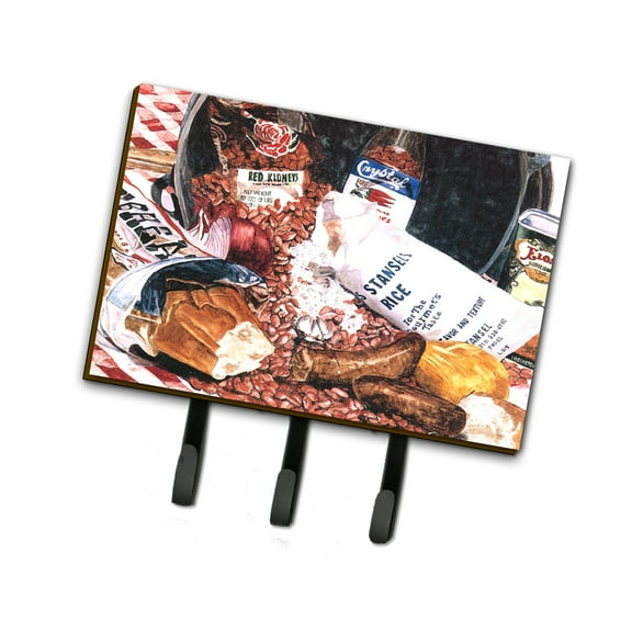 Carolines Treasures 8536TH68 Red Beans and Rice Leash or Key Holder Triple multicolor