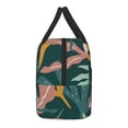 thumbnail image 4 of YFYANG Portable Waterproof Insulated Lunch Bag, Green Vintage Leaf Texture Reusable Cooler Bag / Picnic Bag for Adults Teens, 4 of 9