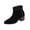 Black, variant on Women's Studded Ankle Boots, Pointed Toe Block Heel Booties, Western Inspired Pull On Dress Boots for Party Casual Daily Wear