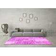thumbnail image 3 of Ahgly Company Indoor Round Patchwork Pink Transitional Area Rugs, 6' Round, 3 of 4