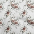 thumbnail image 1 of oneOone Velvet White Fabric Florals Sewing Material Print Fabric By The Yard 58 Inch Wide, 1 of 1