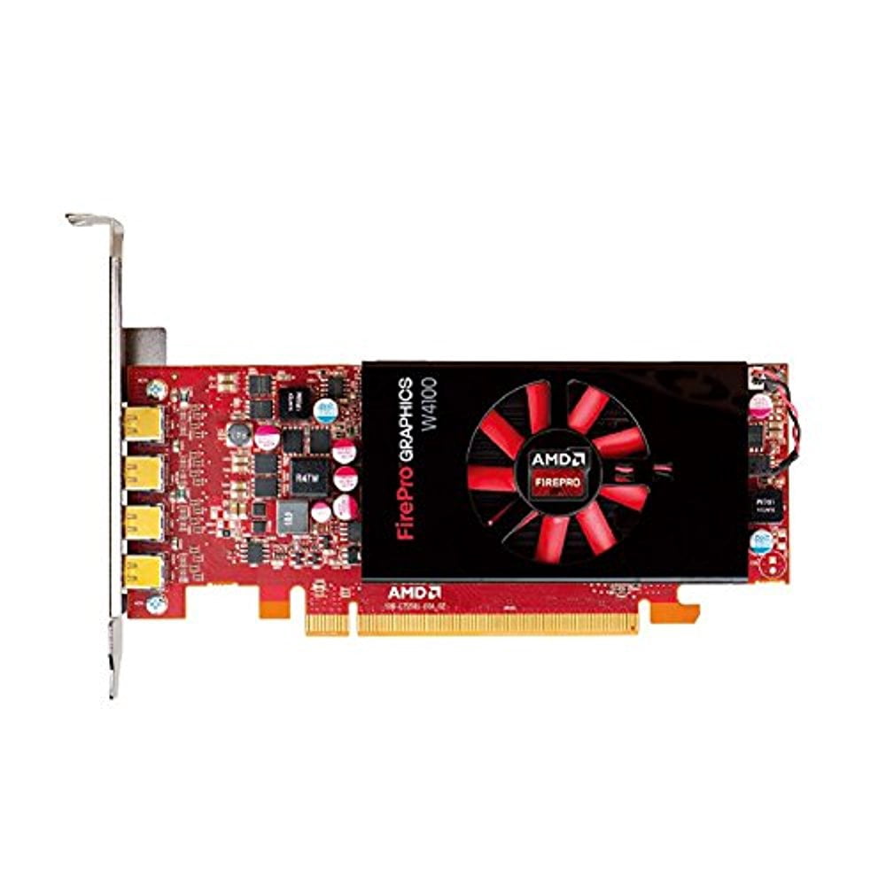 ATI AMD FirePro W4100 2GB GDDR5 4Mini DisplayPorts Low Profile PCI-Express Video Card 100-505979