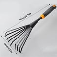 thumbnail image 3 of 2/1 Pieces Hand Rake, Stainless Steel Small Garden Rake with Plastic Handle, Hanging Garden Hand Tools for Gardening, Weeding, Transplanting and Digging, Tool, Small Gar, 3 of 7