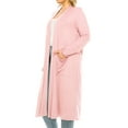thumbnail image 2 of Women's Plus Size, Casual Long Open Front Drape Lightweight Duster Sweater Cardigan., 2 of 6