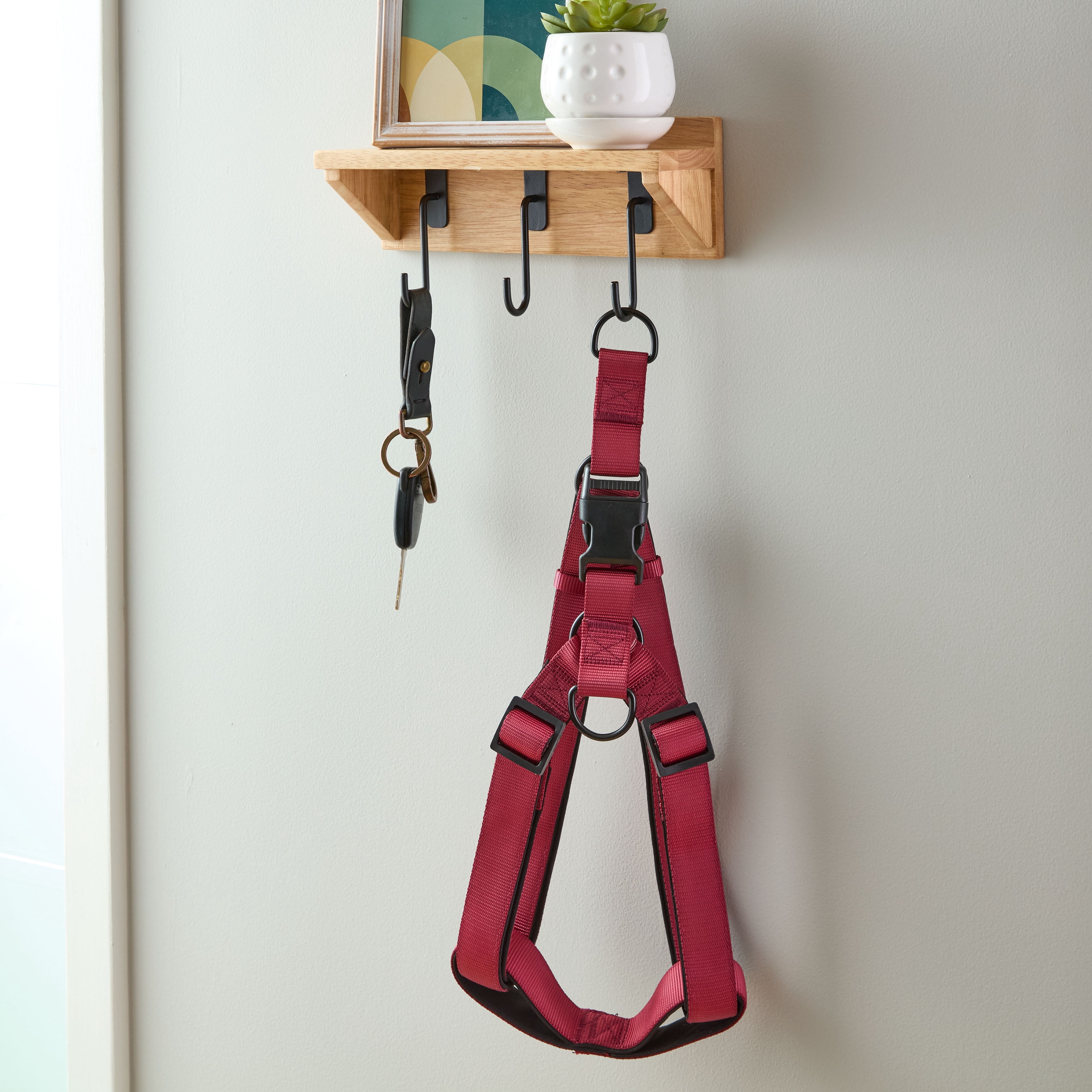 Vibrant Life Polyester Adjustable Step-in Dog Harness, Red, S