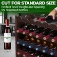 thumbnail image 3 of NutriChef Bamboo Stackable Wine Rack, 8-Tier 72 Bottle Capacity Wine Racks Free Standing Floor, No Tools Assembly, Modular Storage Display Shelf for Kitchen and Cellar 33.5" x 10" x 42", Black, 3 of 6