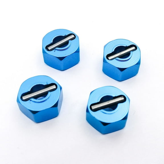 4PCS Aluminum Alloy Hexagon Wheel Hex Seat Mount Hub Pins 7mm Upgrade Short Truck RC Car Parts For TRAXXAS SLASH 4X4 Accessories