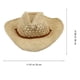 thumbnail image 5 of 1pc playa sombrero occidental estilo sol sombrero vaquero sombrero de paja sombrero de protección sol, 5 of 5