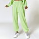 thumbnail image 3 of Pantalones anchos mujer Gibobby Moda Color A Juego Pantalones Deportivos Sueltos Cintura De Goma Verde M, 3 of 4